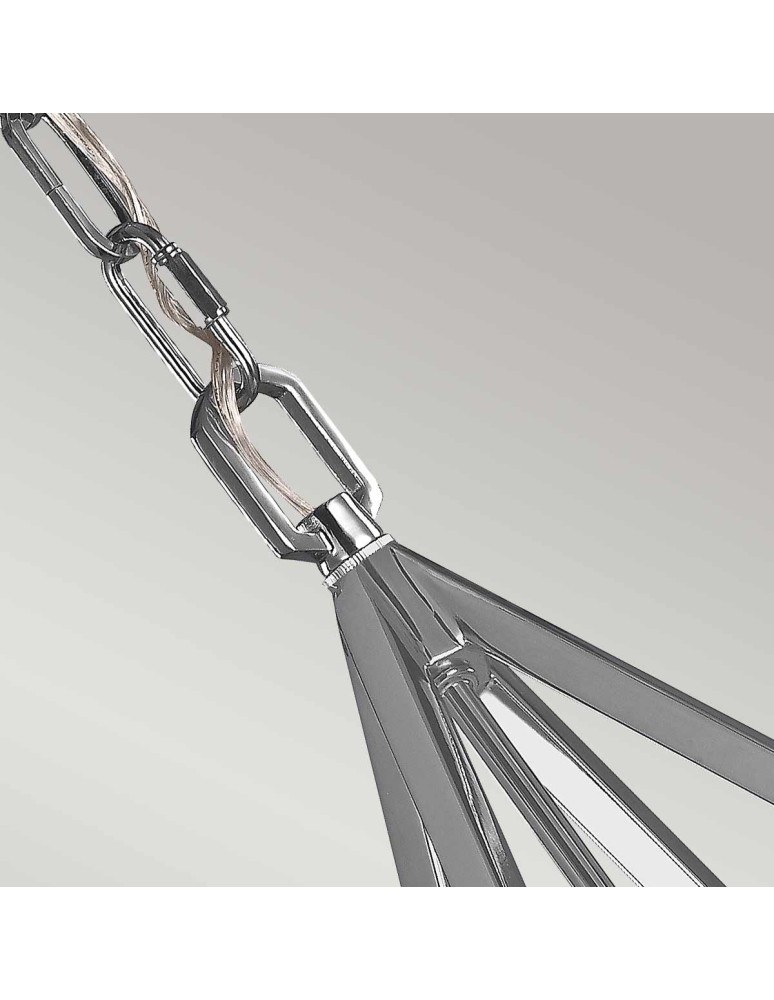 Pendant lamps - Elstead Lighting Large Nico pendant lamp - 1 light source - Polished chrome FE-NICO-P-L-CH - product kolory-swiatla.pl 4