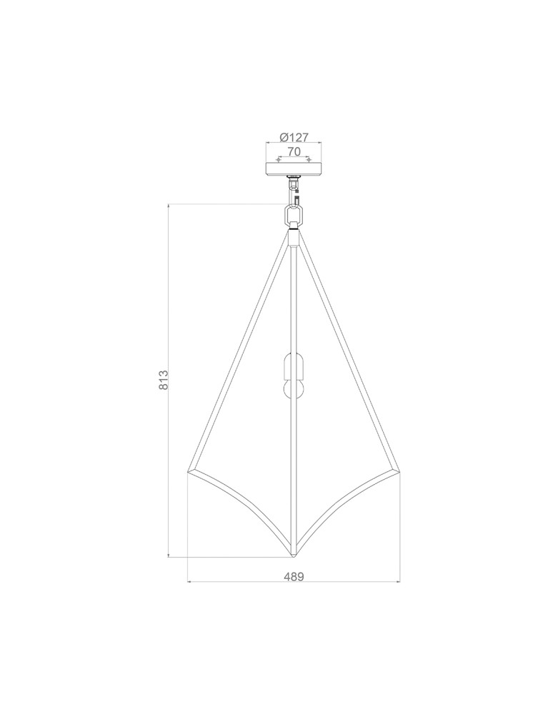 Pendant lamps - Elstead Lighting Large Nico pendant lamp - 1 light source - Polished chrome FE-NICO-P-L-CH - product kolory-swiatla.pl 5