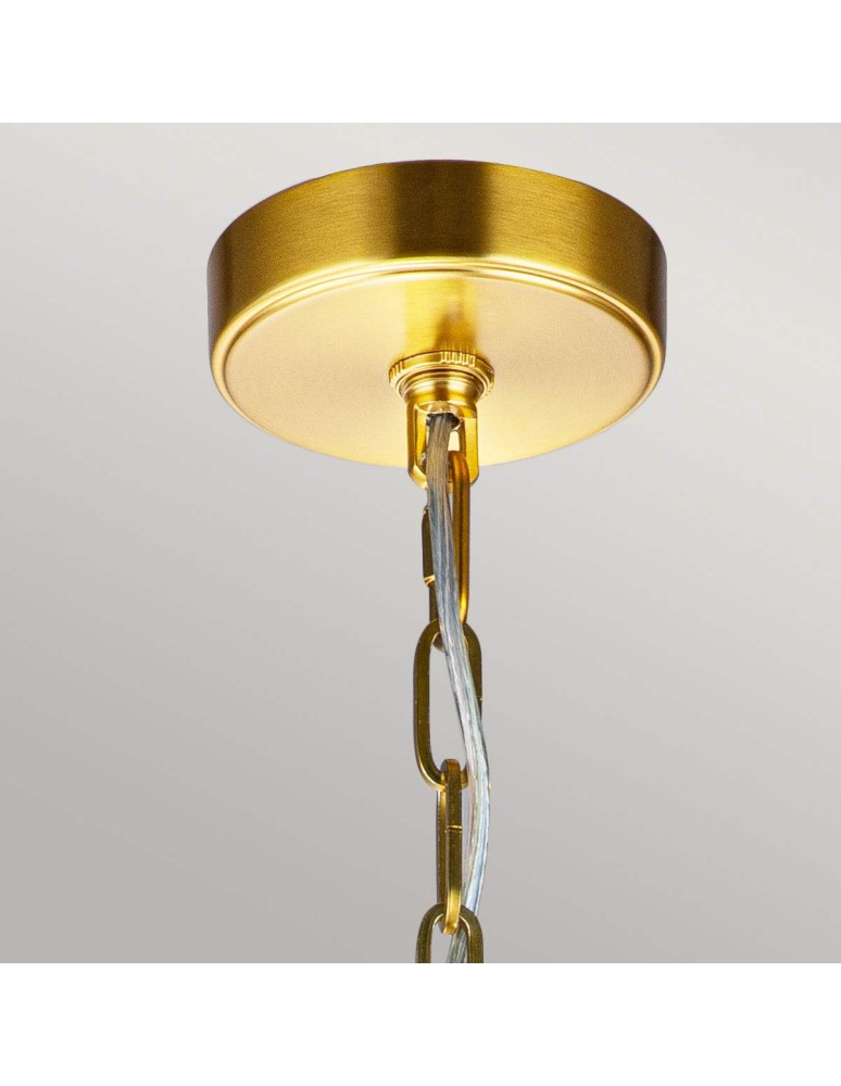 Elstead Lighting Średnia lampa wisząca Nico - 1 źródło światła - Oksydowany mosiądz FE-NICO-P-M-BB