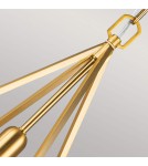 Elstead Lighting Średnia lampa wisząca Nico - 1 źródło światła - Oksydowany mosiądz FE-NICO-P-M-BB