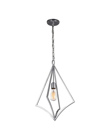 Elstead Lighting Nico medium pendant lamp - 1 light source - Polished chrome FE-NICO-P-M-CH
