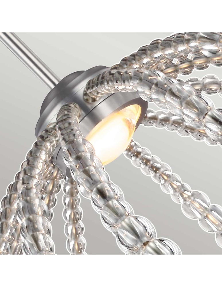 Elstead Lighting Średnia lampa wisząca LED Oberlin FE-OBERLIN-P-M