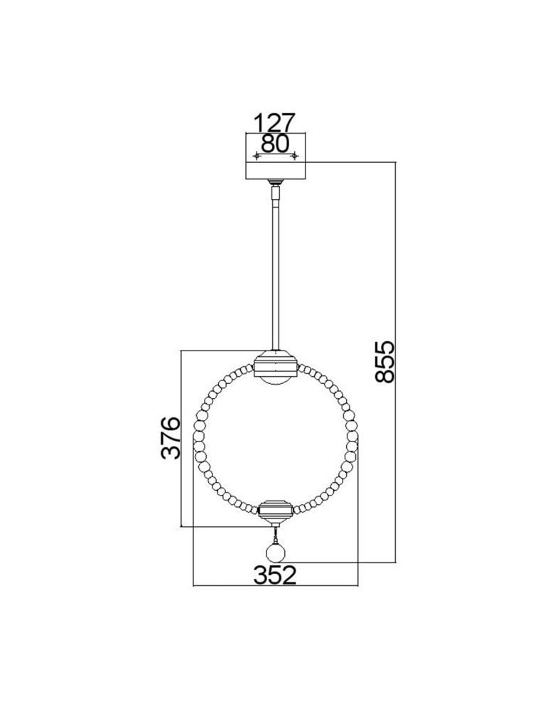 Elstead Lighting Mała lampa wisząca LED Oberlin FE-OBERLIN-P-S