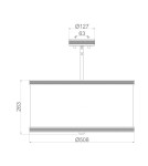 Elstead Lighting Lampa wisząca Pave - 3 źródła światła FE-PAVE-P-M