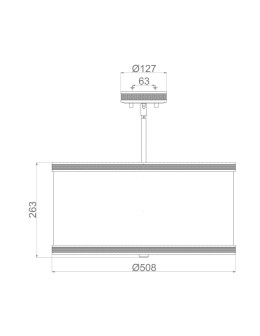 Elstead Lighting Lampa wisząca Pave - 3 źródła światła FE-PAVE-P-M - produkt 2