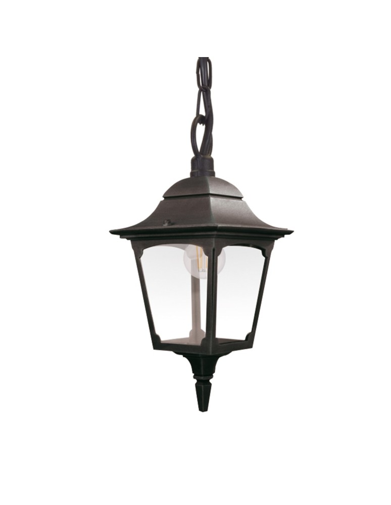 Outdoor pendant lamps - Elstead Lighting Chapel pendant lantern - 1 light source IP44 CP9-BLACK - product kolory-swiatla.pl 1
