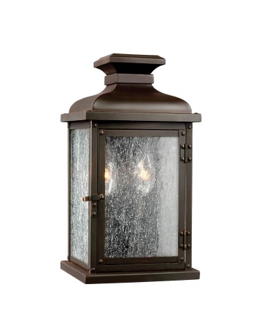 Elstead Lighting Pediment small wall lantern - 2 light sources IP44 FE-PEDIMENT-S