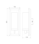 Bathroom wall lamps - Elstead Lighting Pippin wall lamp - 1 light source IP44 FE-PIPPIN1 - product 5