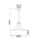 Pendant lamps - Elstead Lighting Prospect Park pendant lamp - 4 light sources FE-PROSPECT-PARK-4P - product 6