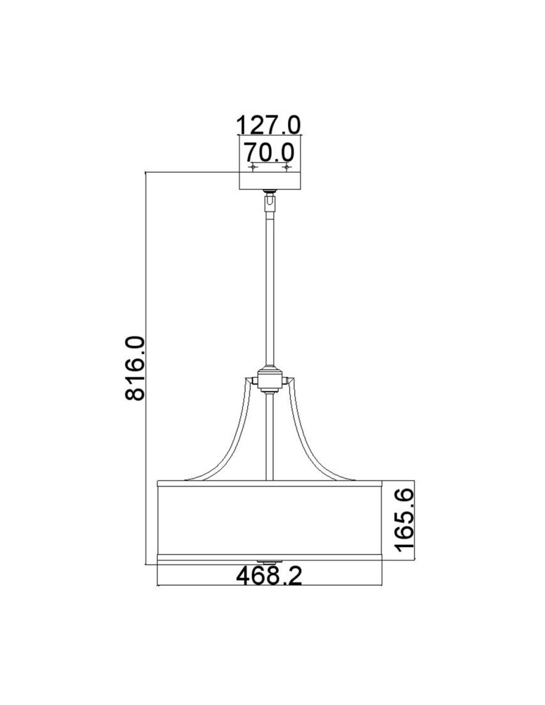 Pendant lamps - Elstead Lighting Prospect Park pendant lamp - 4 light sources FE-PROSPECT-PARK-4P - product kolory-swiatla.pl 6