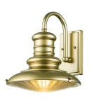 Elstead Lighting Średnia latarnia naścienna Redding Station - 1 źródło światła - Postarzany brąz IP44 FE-REDDING2-M-PDB