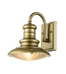 Outdoor wall lamps - Elstead Lighting Redding Station small wall lantern - 1 light source - Aged bronze IP44 FE-REDDING2-S-PDB - product 1