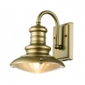 Elstead Lighting Mała latarnia naścienna Redding Station - 1 źródło światła - Postarzany brąz IP44 FE-REDDING2-S-PDB
