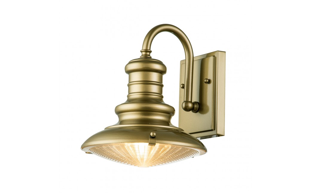 Elstead Lighting Mała latarnia naścienna Redding Station - 1 źródło światła - Postarzany brąz IP44 FE-REDDING2-S-PDB