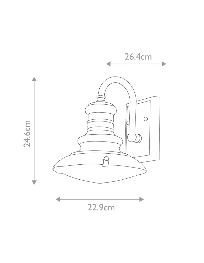 Outdoor wall lamps - Elstead Lighting Redding Station small wall lantern - 1 light source - Aged bronze IP44 FE-REDDING2-S-PDB - product kolory-swiatla.pl 2