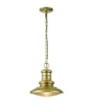 Outdoor pendant lamps - Elstead Lighting Redding Station medium pendant lantern - 1 light source - Aged bronze IP44 FE-REDDING8-M-PDB - product 1