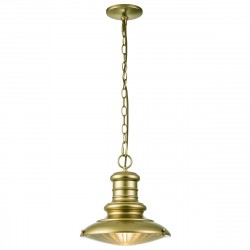 Elstead Lighting Średnia latarnia wisząca Redding Station - 1 źródło światła - Postarzany brąz IP44 FE-REDDING8-M-PDB