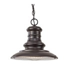Outdoor pendant lamps - Elstead Lighting Redding Station medium pendant lantern - 1 light source - Dark brown IP44 FE-REDDING8-M-RB - product 1