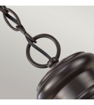 Elstead Lighting Średnia latarnia wisząca Redding Station - 1 źródło światła - Ciemnobrązowa IP44 FE-REDDING8-M-RB