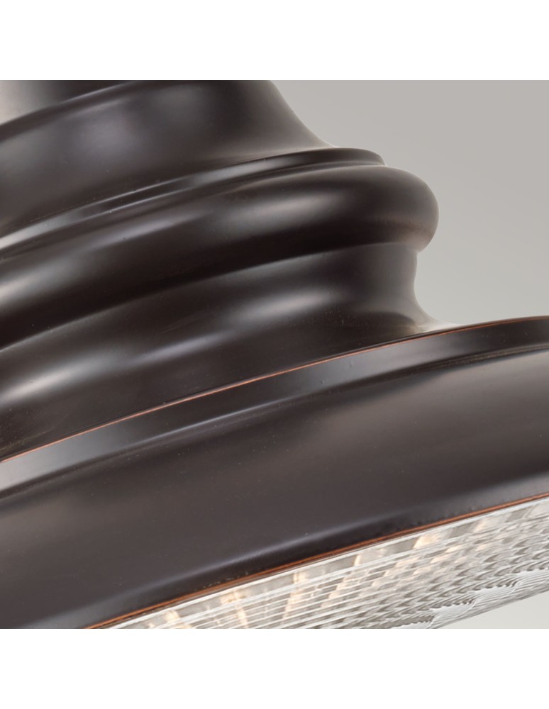 Outdoor pendant lamps - Elstead Lighting Redding Station medium pendant lantern - 1 light source - Dark brown IP44 FE-REDDING8-M-RB - product kolory-swiatla.pl 5