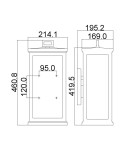 Elstead Lighting Duża latarnia naścienna Roscoe - 1 źródło światła IP44 FE-ROSCOE-L