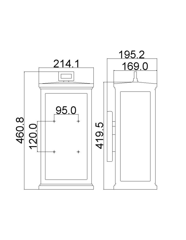 Elstead Lighting Duża latarnia naścienna Roscoe - 1 źródło światła IP44 FE-ROSCOE-L
