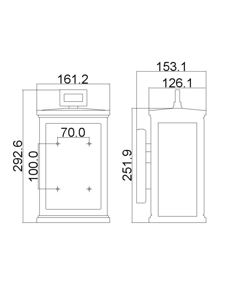 Elstead Lighting Mała latarnia naścienna Roscoe - 1 źródło światła IP44 FE-ROSCOE-S