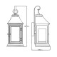 Elstead Lighting Mała latarnia naścienna Shepherd - 1 źródło światła IP44 FE-SHEPHERD-2S