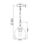 Pendant lamps - Elstead Lighting Tabby pendant lamp - 1 light source - Oxidized brass FE-TABBY-P-S-BB - product 6