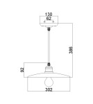 Elstead Lighting Lampa wisząca Urban Renewal - 1 źródło światła FE-URBANRWL-P-E