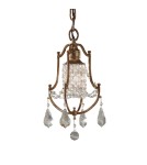 Elstead Lighting Mała lampa wisząca Valentina - 1 źródło światła FE-VALENTINA-MP