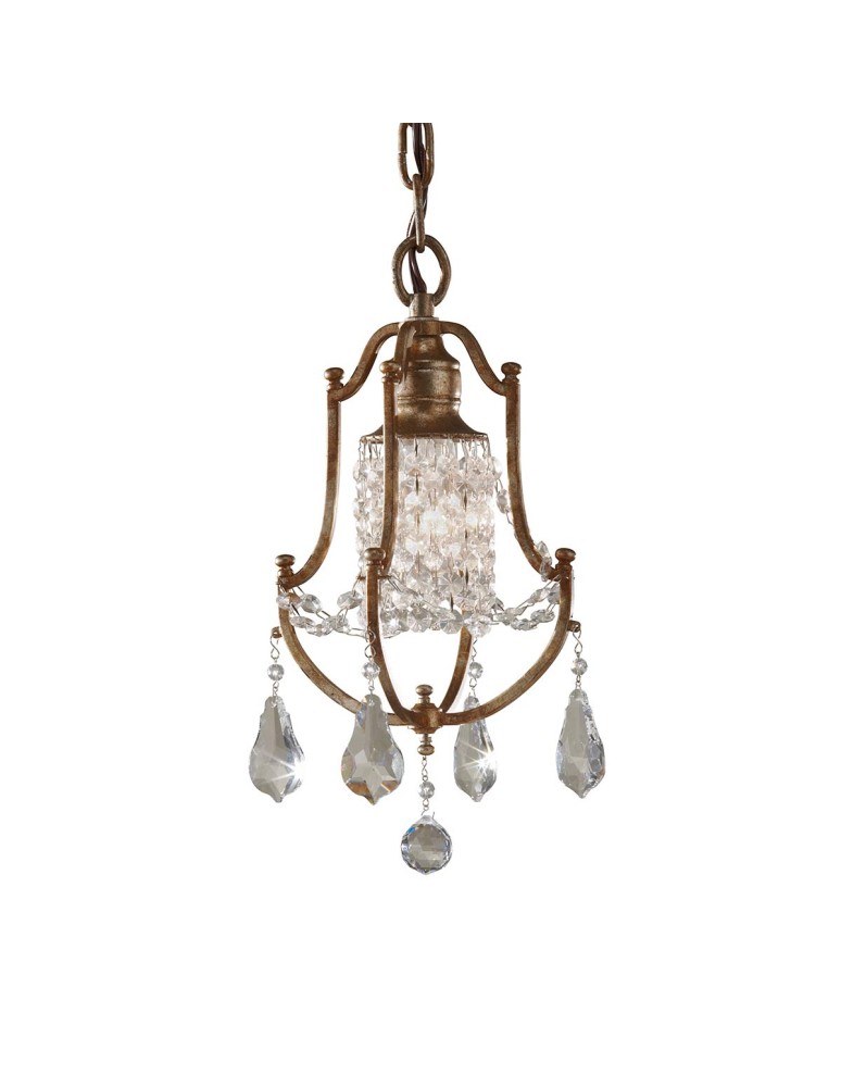 Pendant lamps - Elstead Lighting Valentina small pendant lamp - 1 light source FE-VALENTINA-MP - product kolory-swiatla.pl 1