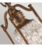 Elstead Lighting Mała lampa wisząca Valentina - 1 źródło światła FE-VALENTINA-MP