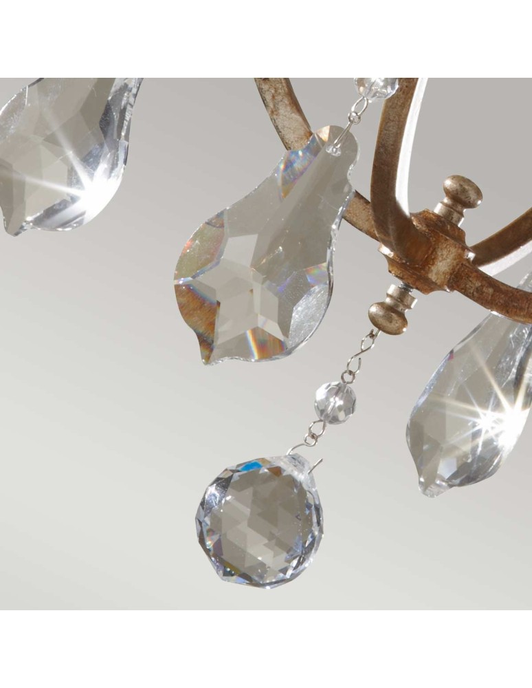 Elstead Lighting Mała lampa wisząca Valentina - 1 źródło światła FE-VALENTINA-MP