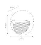 Outdoor wall lamps - Elstead Lighting Freyr wall lantern - 1 light source IP54 FREYR-R - product 4