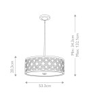 Pendant lamps - Elstead Lighting Arabella large pendant lamp - 3 light sources GN-ARABELLA-P-L - product 6