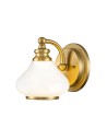 Elstead Lighting Kinkiet Ainsley - 1 źródło światła - Szczotkowany mosiądz IP44 HK-AINSLEY1-BATH-BB