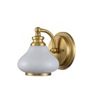 Elstead Lighting Kinkiet Ainsley - 1 źródło światła - Szczotkowany mosiądz IP44 HK-AINSLEY1-BATH-BB