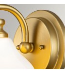Bathroom wall lamps - Elstead Lighting Ainsley wall lamp - 1 light source - Brushed brass IP44 HK-AINSLEY1-BATH-BB - product 3