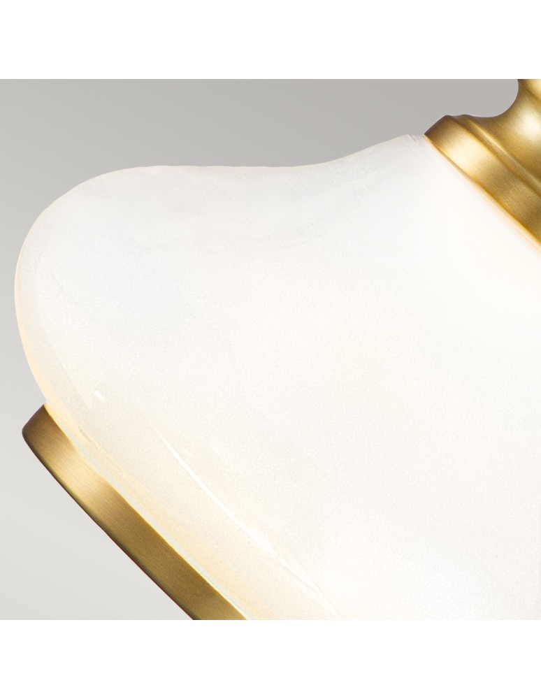 Elstead Lighting Kinkiet Ainsley - 1 źródło światła - Szczotkowany mosiądz IP44 HK-AINSLEY1-BATH-BB