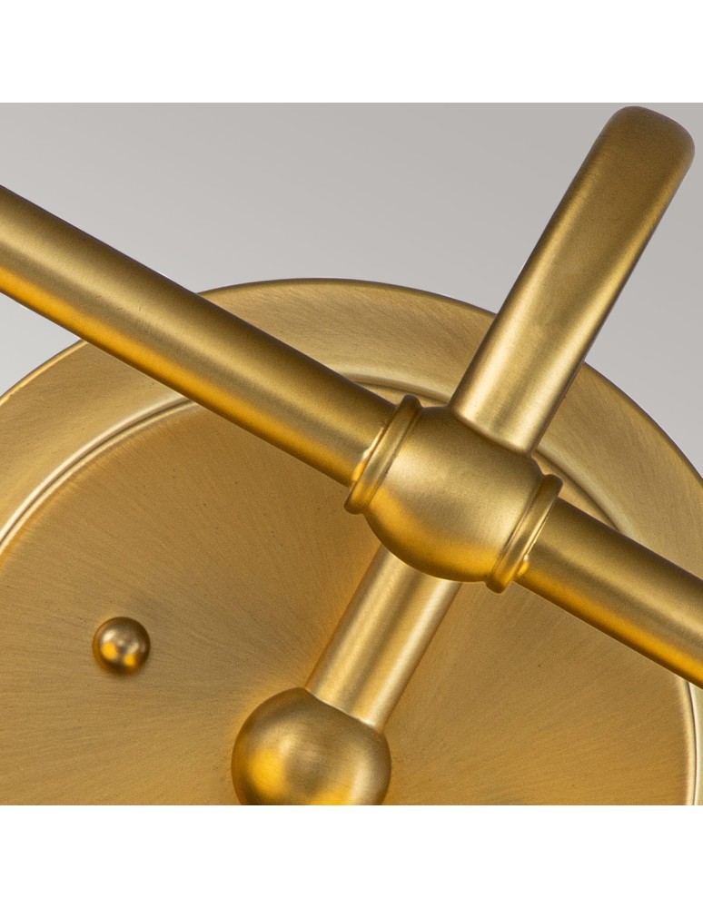 Elstead Lighting Kinkiet Ainsley - 2 źródła światła - Szczotkowany mosiądz IP44 HK-AINSLEY2-BATH-BB