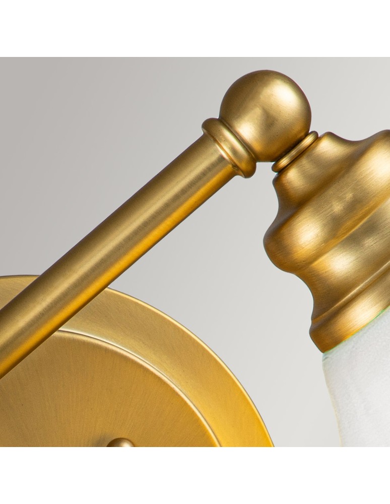 Bathroom wall lamps - Elstead Lighting Ainsley wall lamp - 2 light sources - Brushed brass IP44 HK-AINSLEY2-BATH-BB - product kolory-swiatla.pl 4