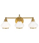 Elstead Lighting Kinkiet Ainsley - 3 źródła światła - Szczotkowany mosiądz IP44 HK-AINSLEY3-BATH-BB