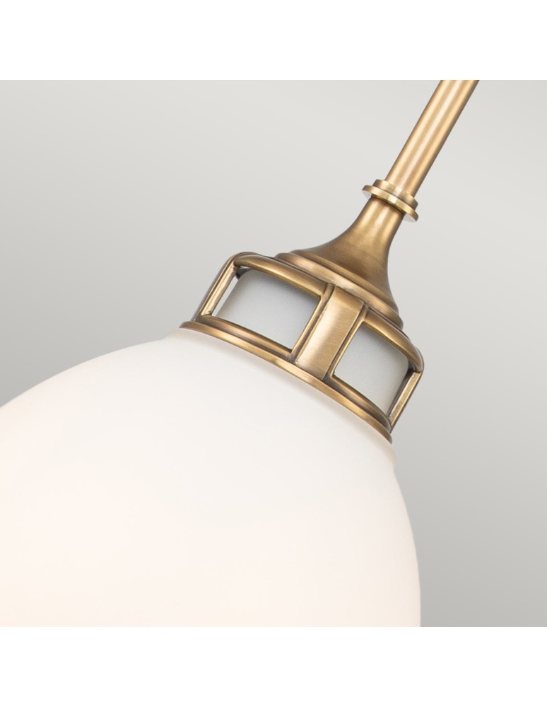 Elstead Lighting Średnia lampa wisząca Amelia - 1 źródło światła - Stary mosiądz HK-AMELIA-P-M-HB