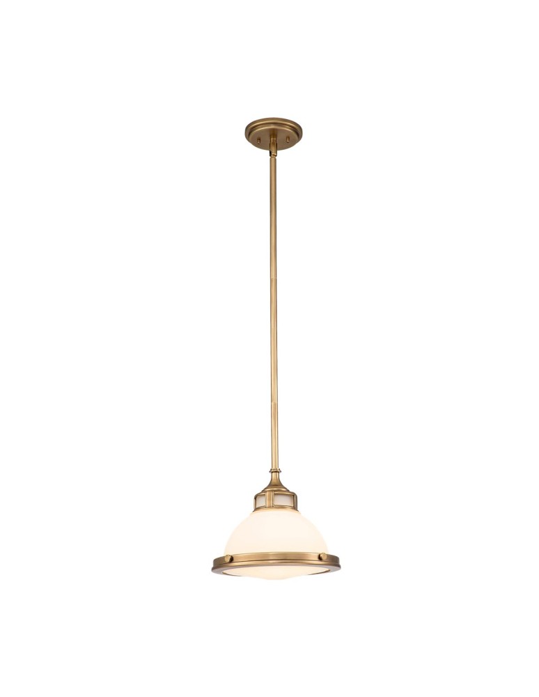 Elstead Lighting Mała lampa wisząca Amelia - 1 źródło światła - Stary mosiądz HK-AMELIA-P-S-HB