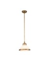 Elstead Lighting Mała lampa wisząca Amelia - 1 źródło światła - Stary mosiądz HK-AMELIA-P-S-HB