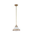 Elstead Lighting Mała lampa wisząca Amelia - 1 źródło światła - Stary mosiądz HK-AMELIA-P-S-HB