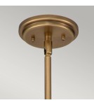 Elstead Lighting Mała lampa wisząca Amelia - 1 źródło światła - Stary mosiądz HK-AMELIA-P-S-HB