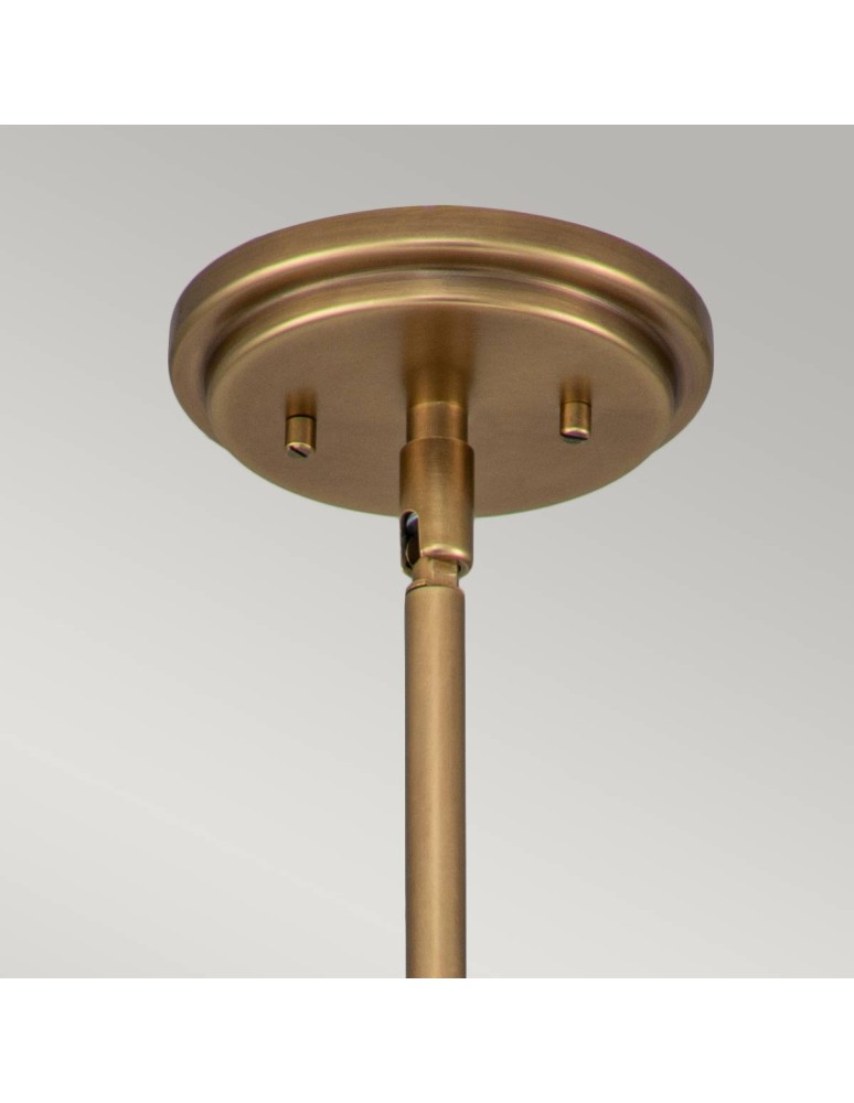 Elstead Lighting Mała lampa wisząca Amelia - 1 źródło światła - Stary mosiądz HK-AMELIA-P-S-HB