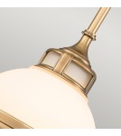 Elstead Lighting Mała lampa wisząca Amelia - 1 źródło światła - Stary mosiądz HK-AMELIA-P-S-HB